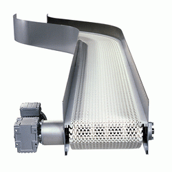 Förderband Modularförderband zum Zuführen oder zum Abtransport befüllter Beutel