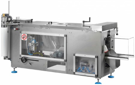 Verpackungsmaschine Verpackungsmaschine Yukon, senkrechte Verpackungsmaschine für Beutel mit Rückennaht und Stück- und Schüttgut, große Beutel